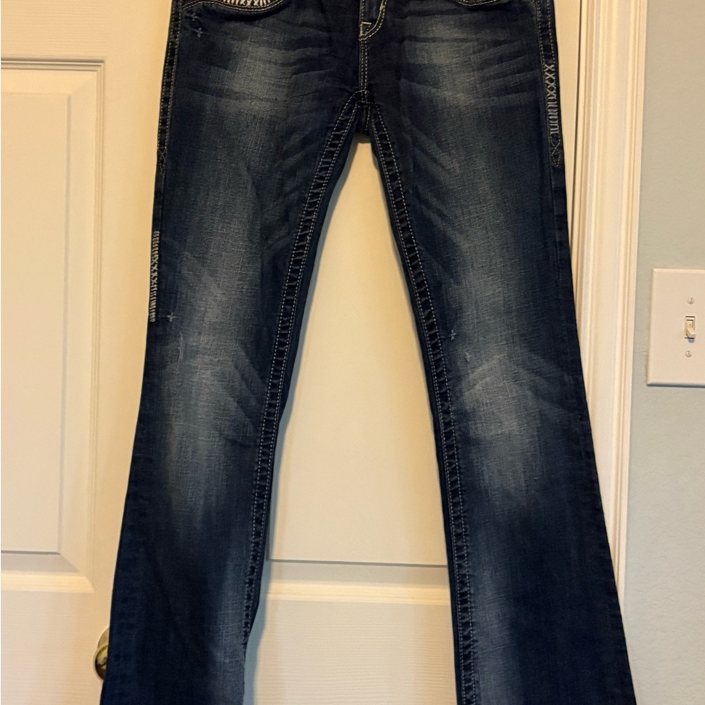 Rock Revival Dark Blue Boot Cut Jeans